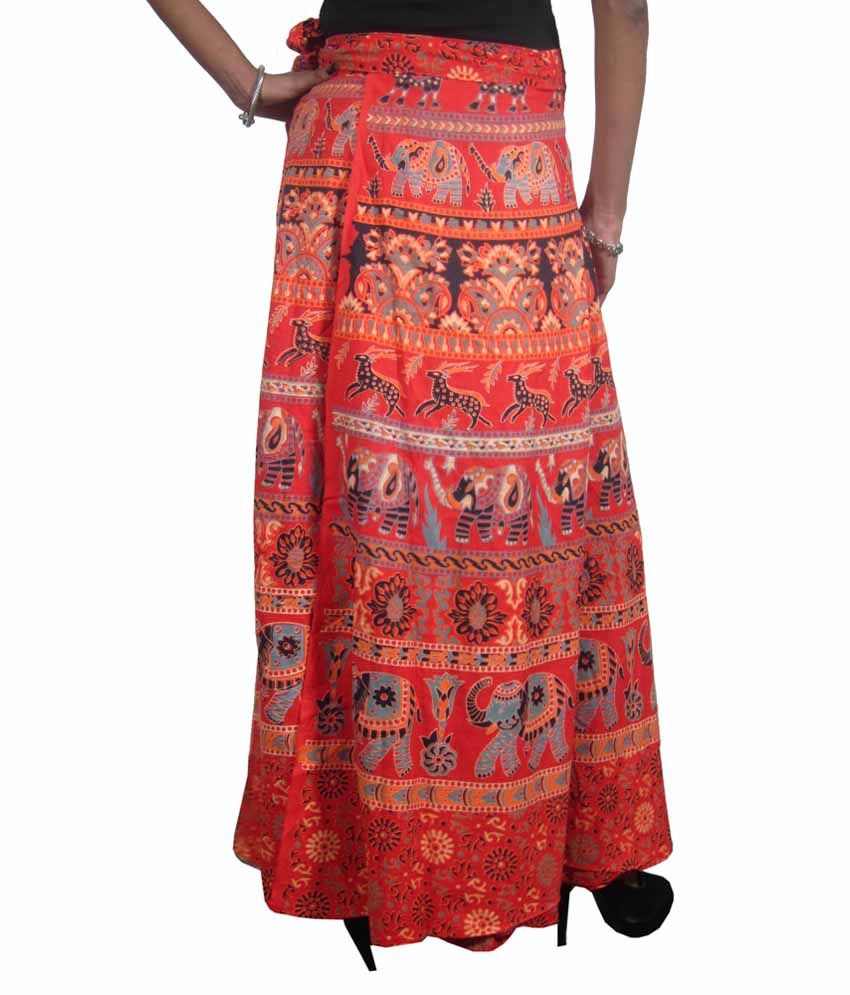 Buy India Trendzs Red Cotton Skirts Online at Best Prices in India ...