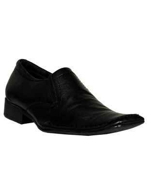 puma black formal shoes