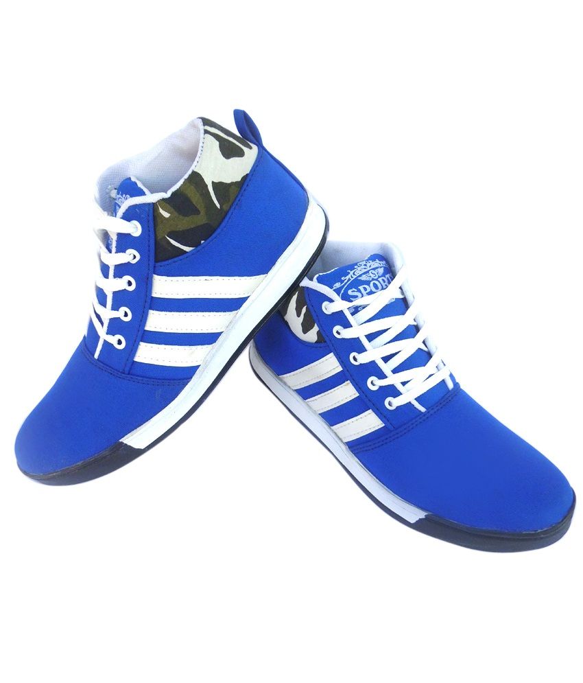 light blue designer sneakers