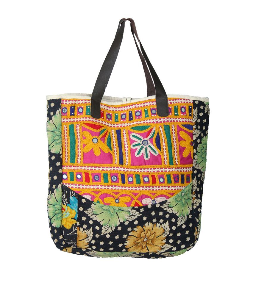 Chhipa Hand Katha Work Women Bag 1053 - Buy Chhipa Hand Katha Work ...