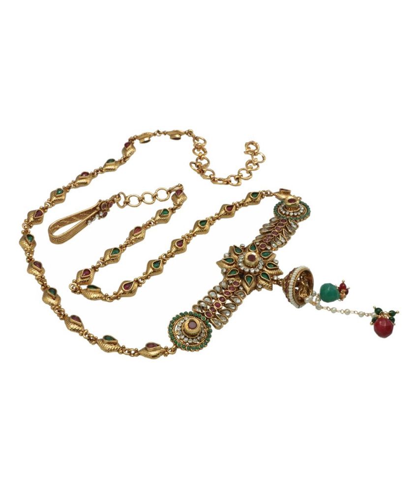 Belly Chain(11080WB105) Gold Plated Waist Belt