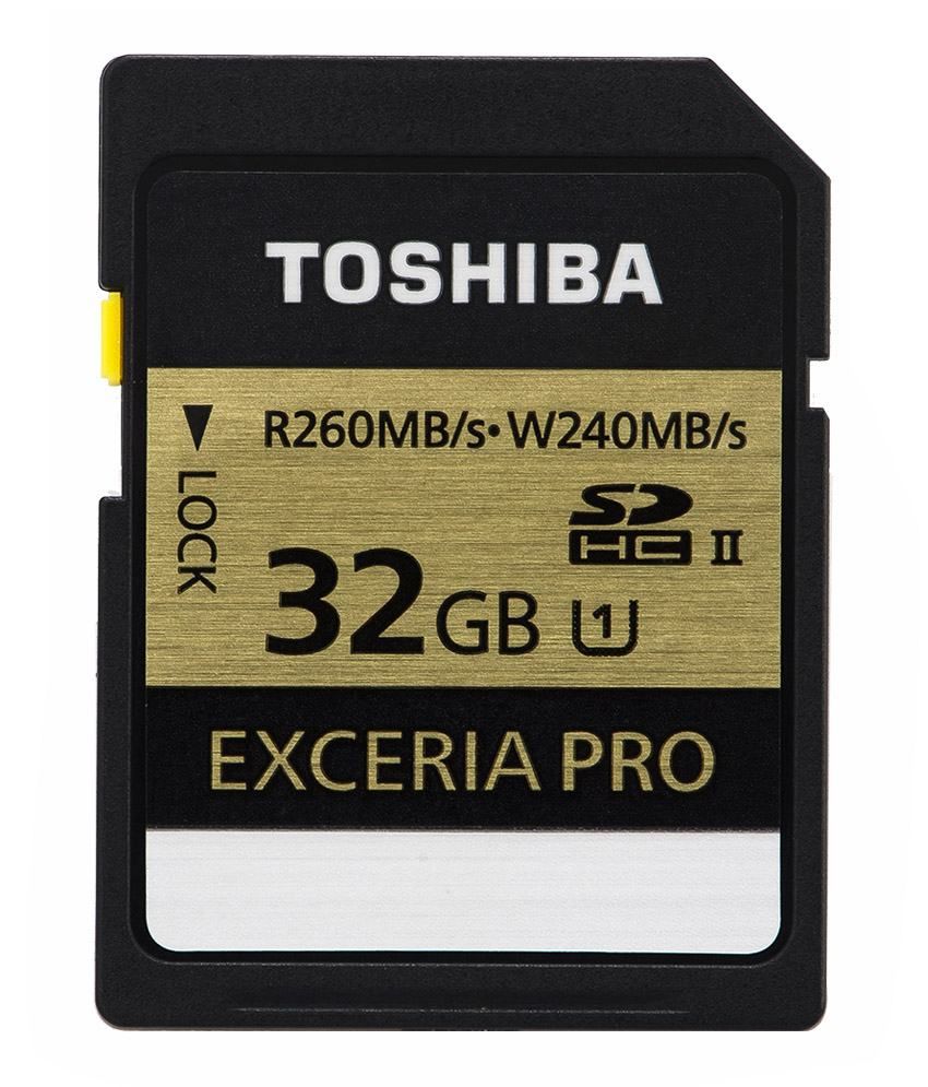 Toshiba Sd Exceria Pro Uhs2 (r260/w240) U1 32gb Sd Card Memory Cards