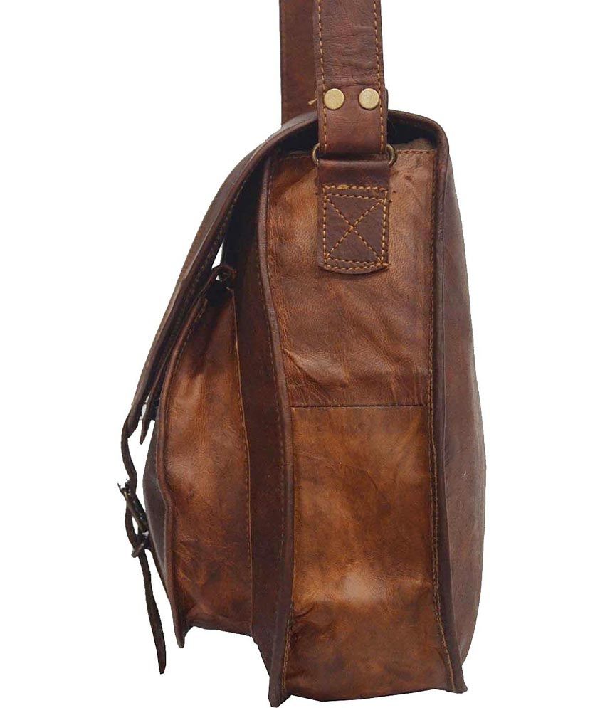 Arya Brown Leather Sling Bags - Buy Arya Brown Leather Sling Bags ...