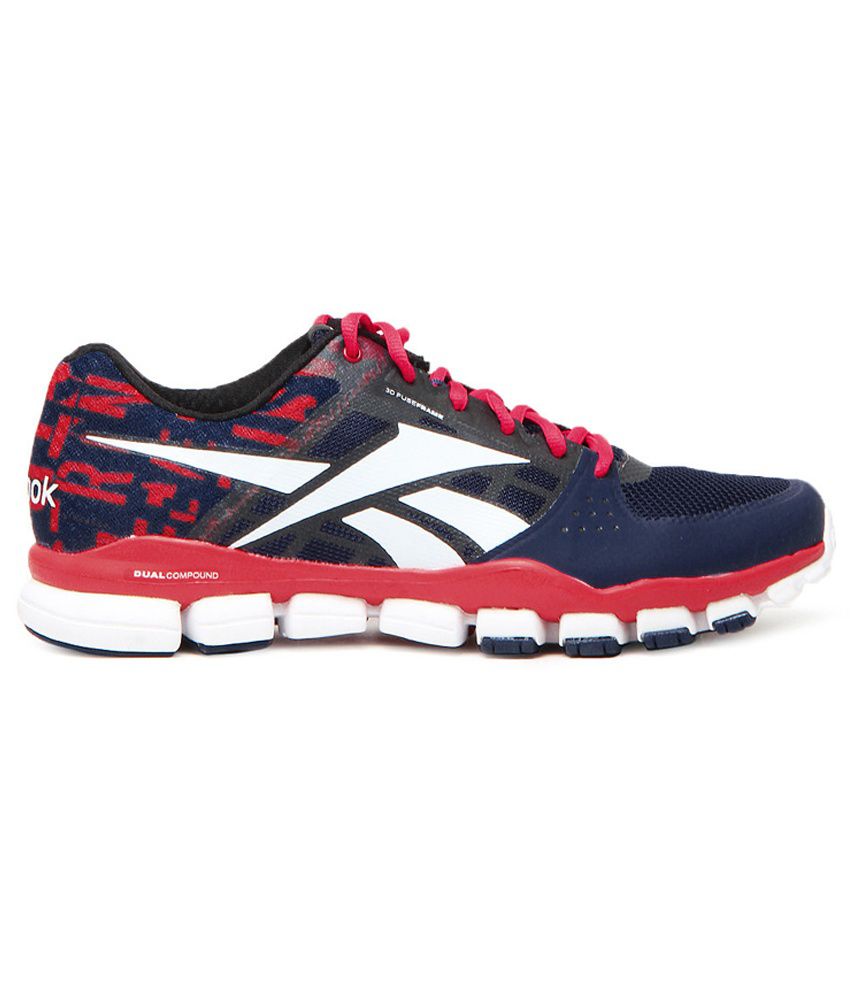 Reebok Realflex Transition 4.0 Blue/black/white/geranium Men's Sports Shoes  - Buy Reebok Realflex Transition 4.0 Blue/black/white/geranium Men's Sports  Shoes Online at Best Prices in India on Snapdeal