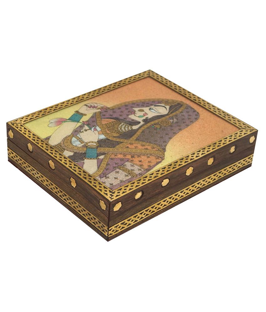 Rs Jewels Rajasthani Stone Painting Wooden Jewelry Box: Buy Rs Jewels ...