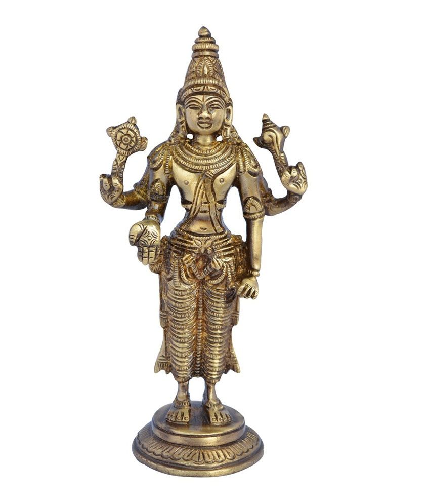 Aakrati Vishnu Laxmi Brass Idol Buy Aakrati Vishnu Laxmi Brass