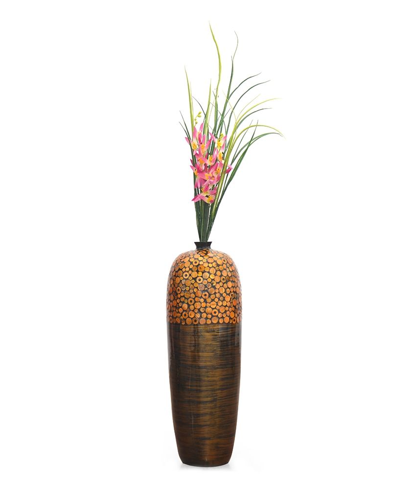 home Golden Tall Floor Vase Buy home Golden Tall Floor Vase at Best