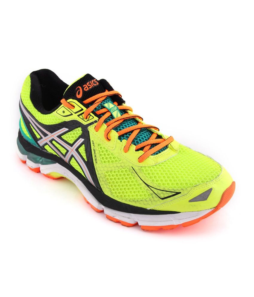 Asics Gt2000 3 Flash Yellow/green Men's Sports Shoes - Buy Asics Gt2000 ...