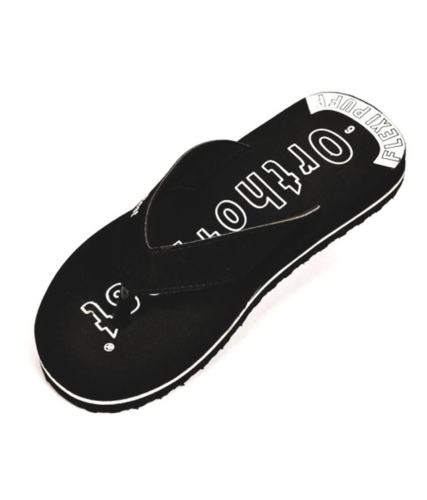 Buy Ortho Rest Black Floater Sandals 