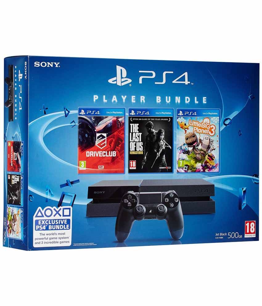 Buy Sony Playstation 4 -500gb Console With Free Games 