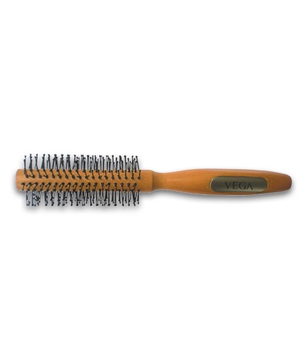 wooden round hair brush