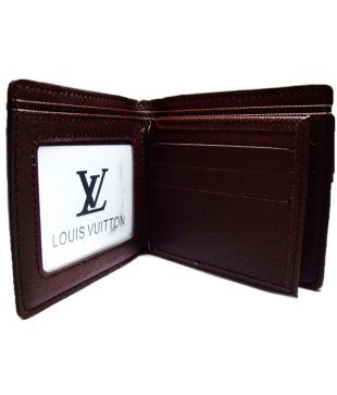 Louis Vuitton Dark Brown Leather Designer Men S Wallet Buy Online At Low Price In India Snapdeal