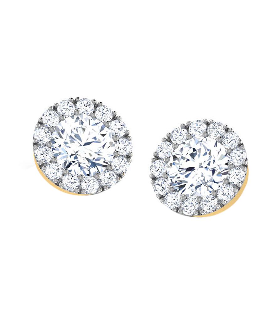 Caratlane Clic Gold Stud Earrings Caratlane Clic Gold Stud Earrings