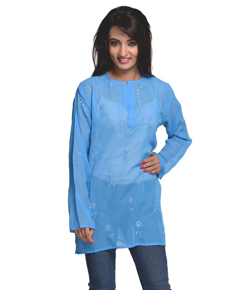 Citypret White Polyester Tunics - Buy Citypret White Polyester Tunics Online at Best Prices in 