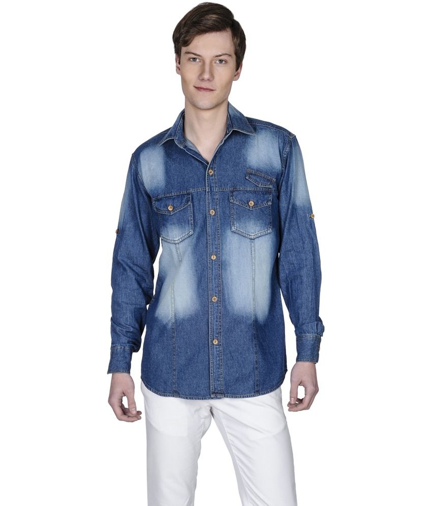 Denim Mens Shirt - Buy Denim Mens Shirt Online at Best Prices in India