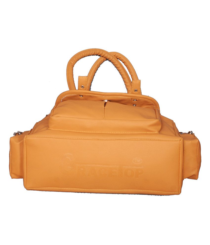 Gracetop Bags Yellow Pu Leather Look Zip Women Hand Bag Buy Gracetop Bags Yellow Pu Leather