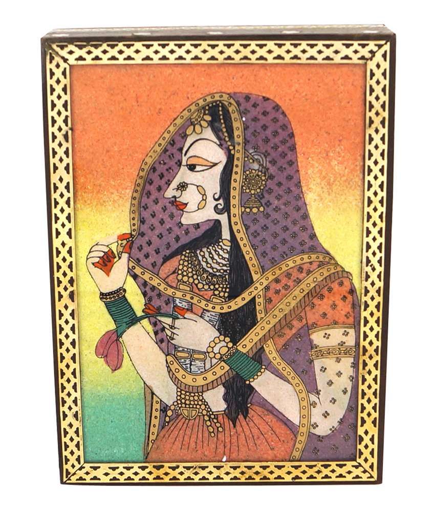 61% OFF on R S Jewels Wooden Gemstone Meera Painting Jewellery Box on ...