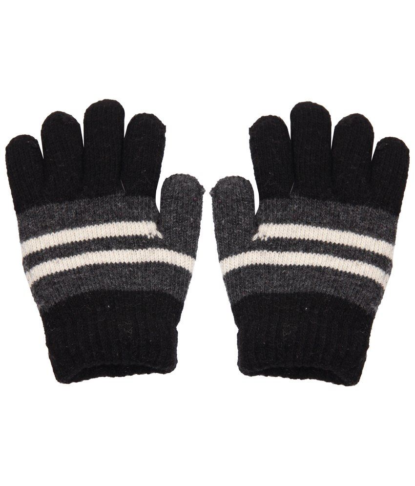     			Bizarro.in Black & White Pair Of Gloves For Kids