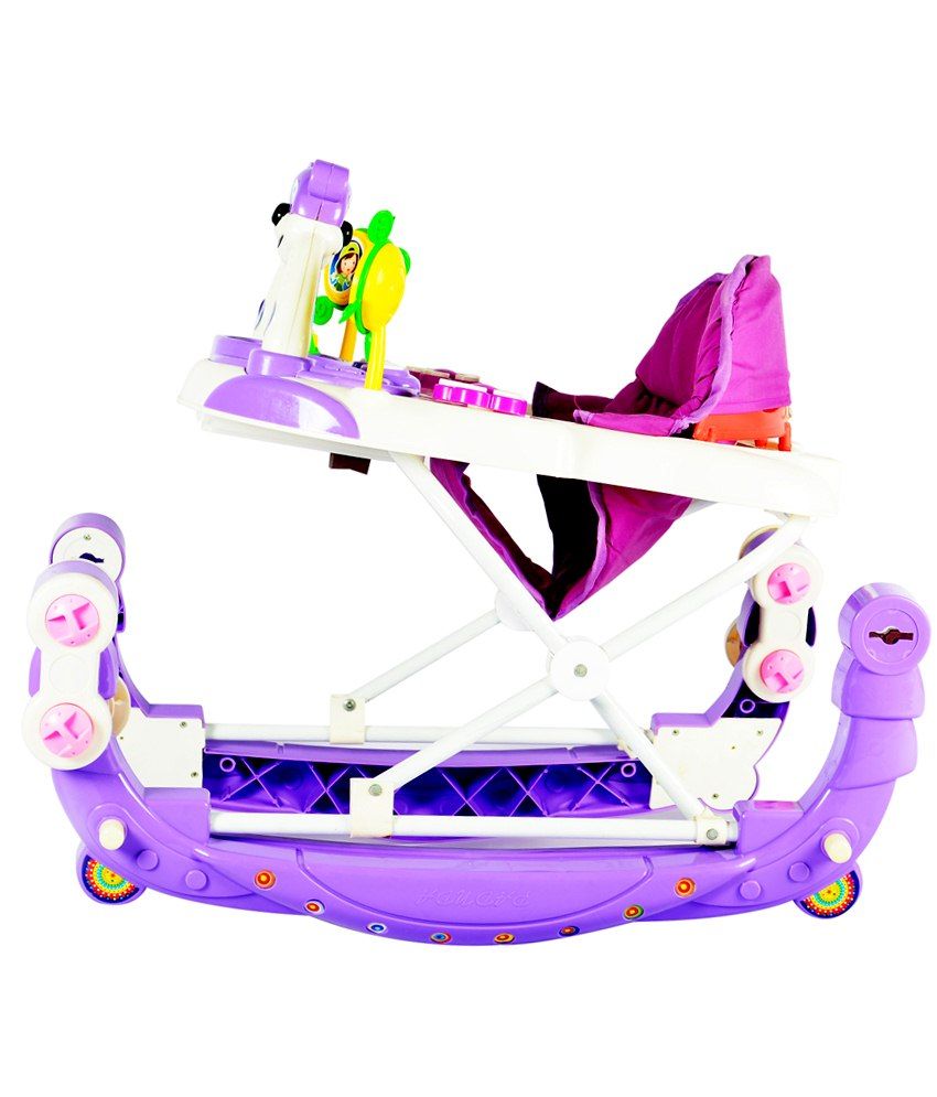 Panda Baby Walker cum Rocker Height Adjustable, Musical, Push Handle