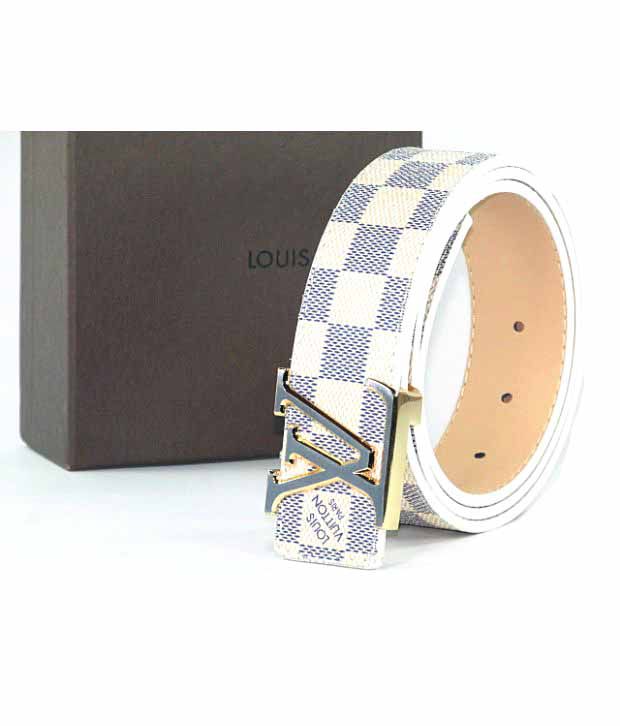 Louis Vuitton White Damier Belt: Buy Online at Low Price in India - Snapdeal