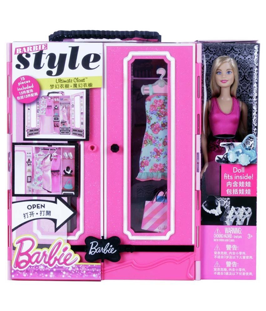 barbie fashionistas ultimate closet portable fashion toy with doll