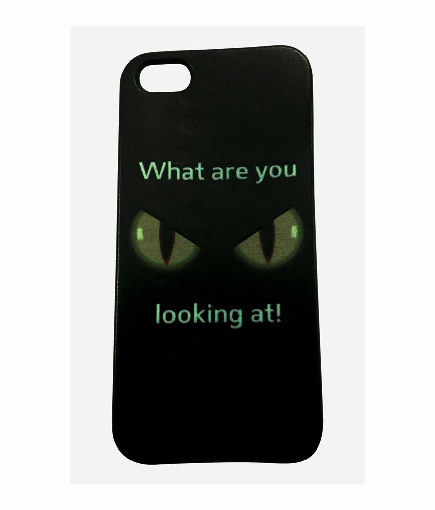 Design O Print Back Cover For Apple Iphone 5 Black Plain Back