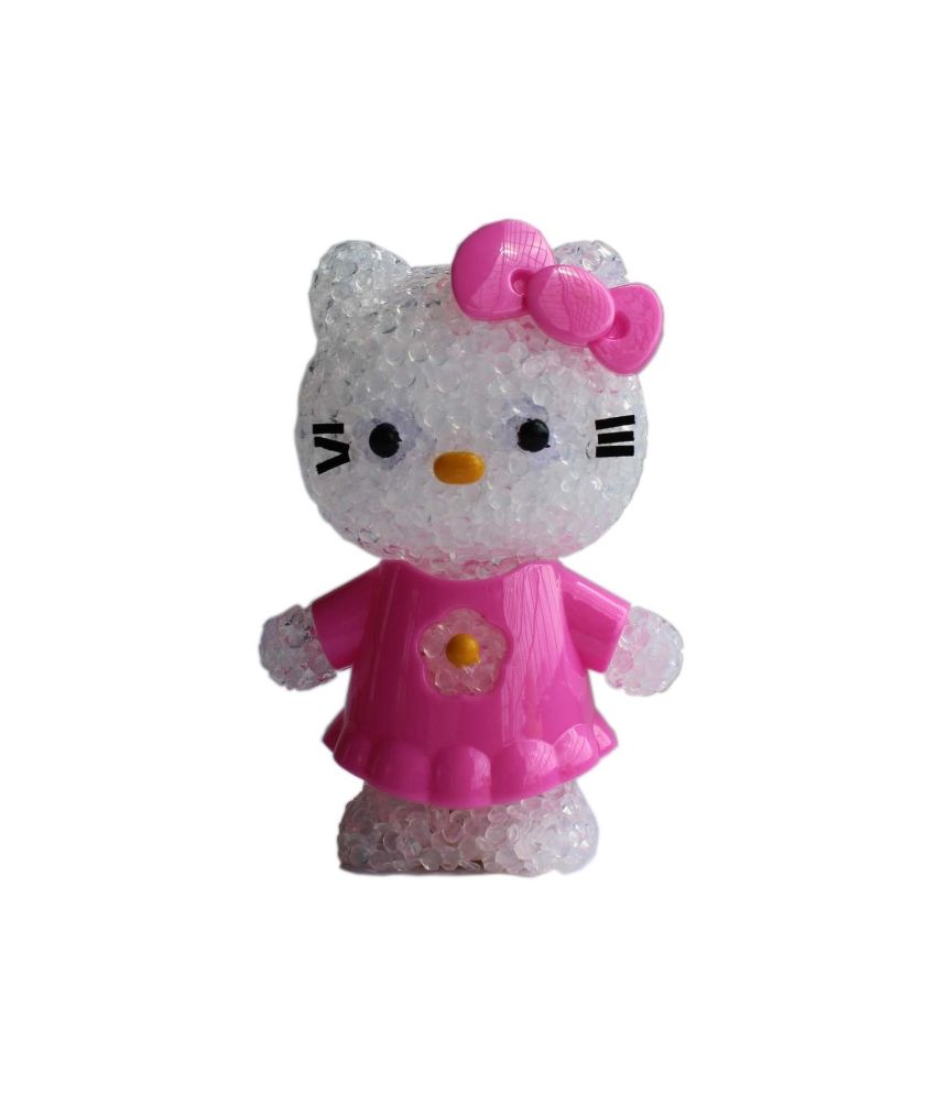 Tootpado Pink Hello Kitty Standing Rainbow Led Light Lamp Fancy Cartoon ...