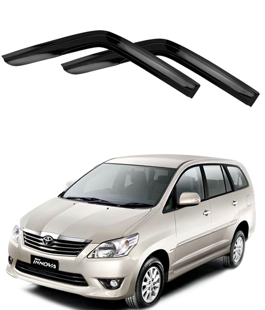 innova chrome door visor