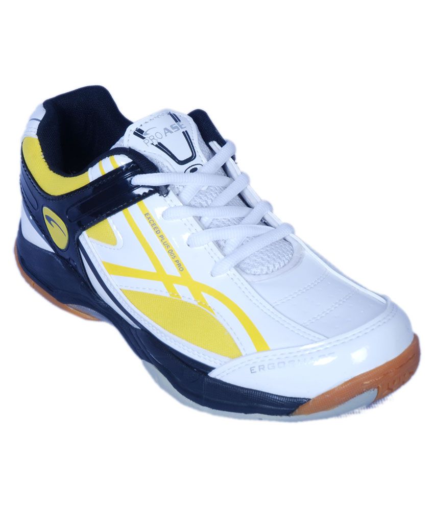 Proase Multicolor Laminated Badminton Shoes Black- Yellow - Buy Proase ...