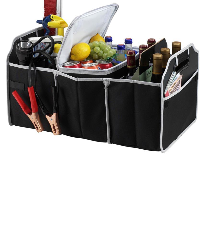 Car Trunk Cargo Organizer Collapsible Bag Storage Folding Pocket Box Case Holder Grocery Bag ...