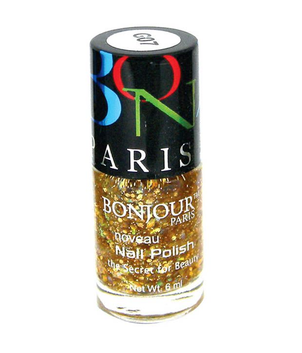 Bonjour Paris Glittery Gold Nail Polish Gold Buy Bonjour Paris Glittery Gold Nail Polish Gold At Best Prices In India Snapdeal