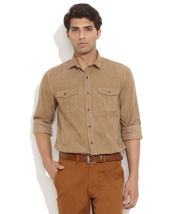 beige corduroy overshirt