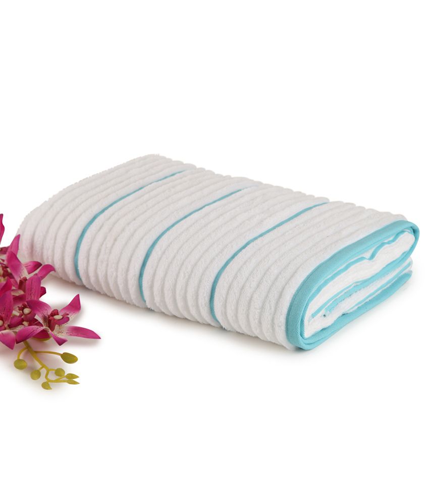     			Spaces Single Cotton Bath Towel - White