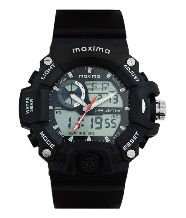 maxima analog digital watch