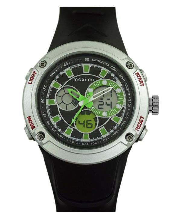 maxima watches analog digital