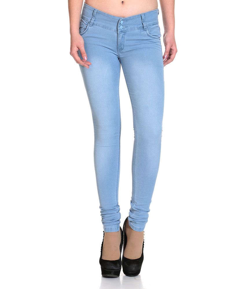 See Coral Blue Denim Jeans - Buy See Coral Blue Denim Jeans Online at ...