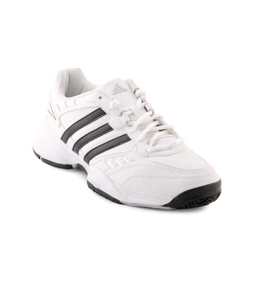 Adidas White Synthetic Leather Sports 