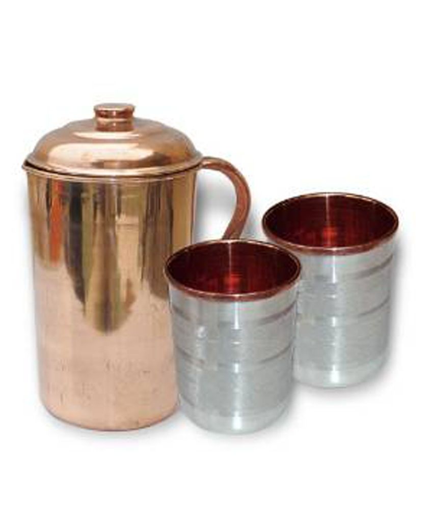 Asiacraft Pure Copper Jug & 2 Glass Set Buy Online at Best Price in India Snapdeal