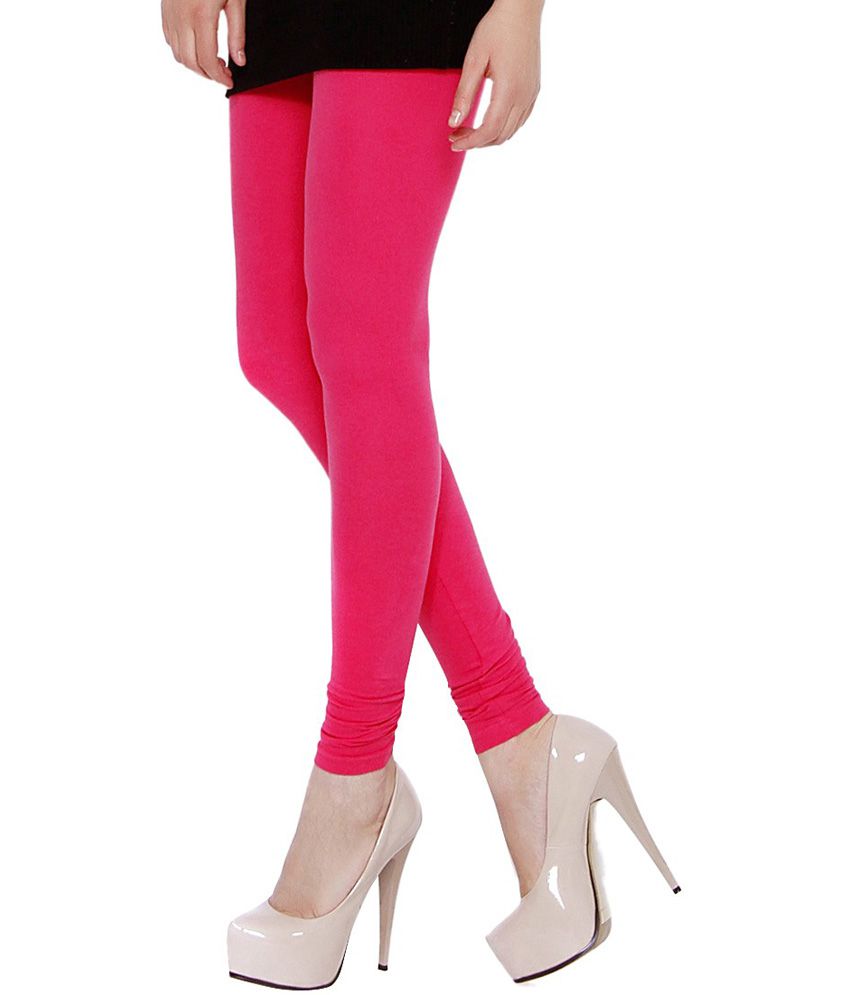 Softline Jazzy Pink Colour Comfort Fit Leggings (Pack of 1)