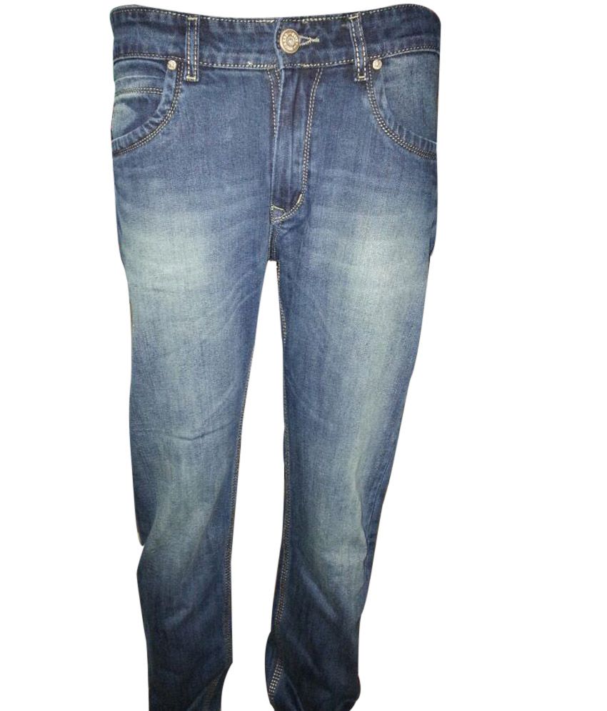 Picthers Blue Denim Jeans - Buy Picthers Blue Denim Jeans Online at ...