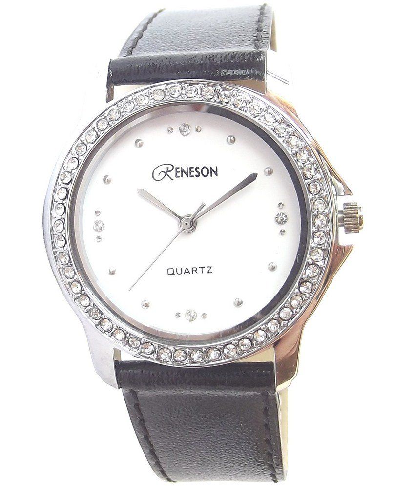 Reneson Black Ladies Watch Price in India Buy Reneson Black Ladies Watch Online at Snapdeal