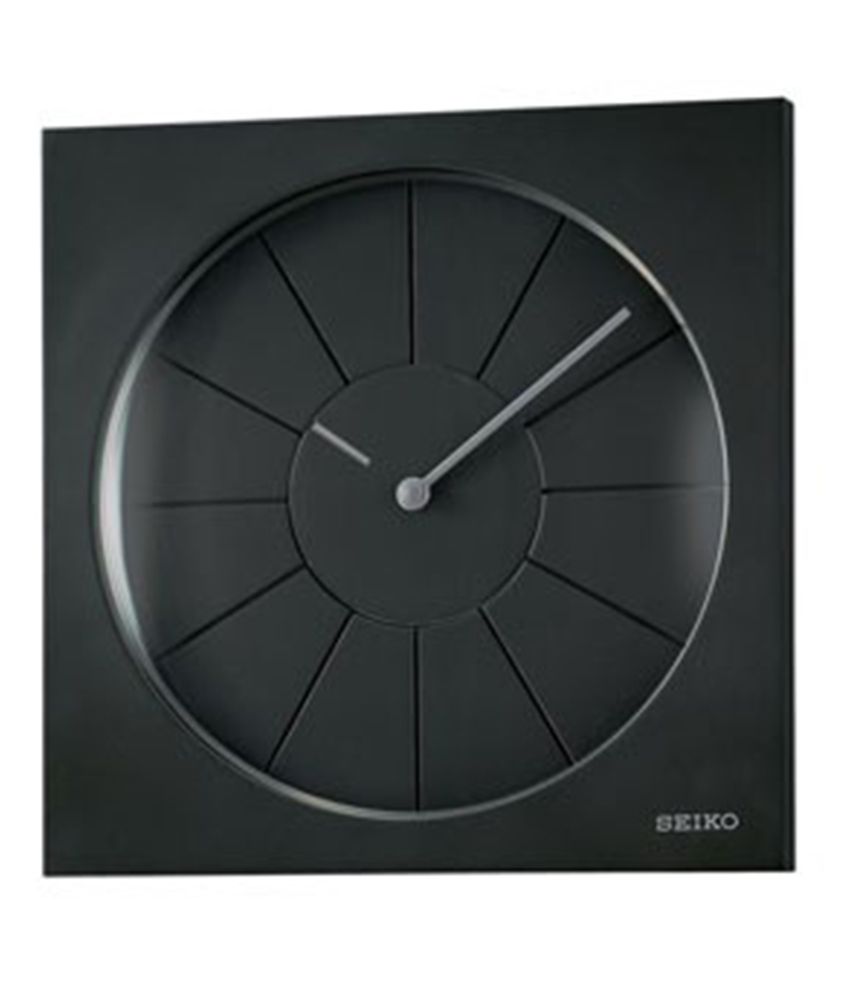 Seiko Black Wooden Classic Wall Clock: Buy Seiko Black Wooden Classic Wall  Clock at Best Price in India on Snapdeal
