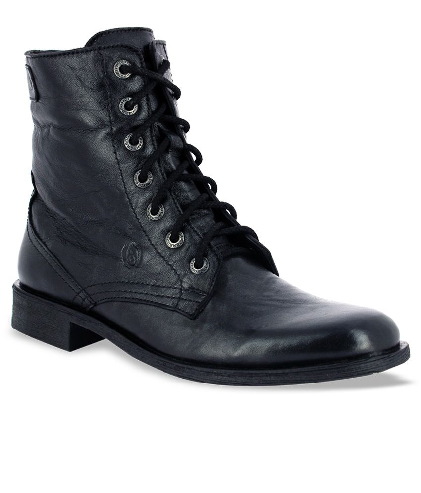 Alberto Torresi Black Boots Price in India- Buy Alberto Torresi Black ...