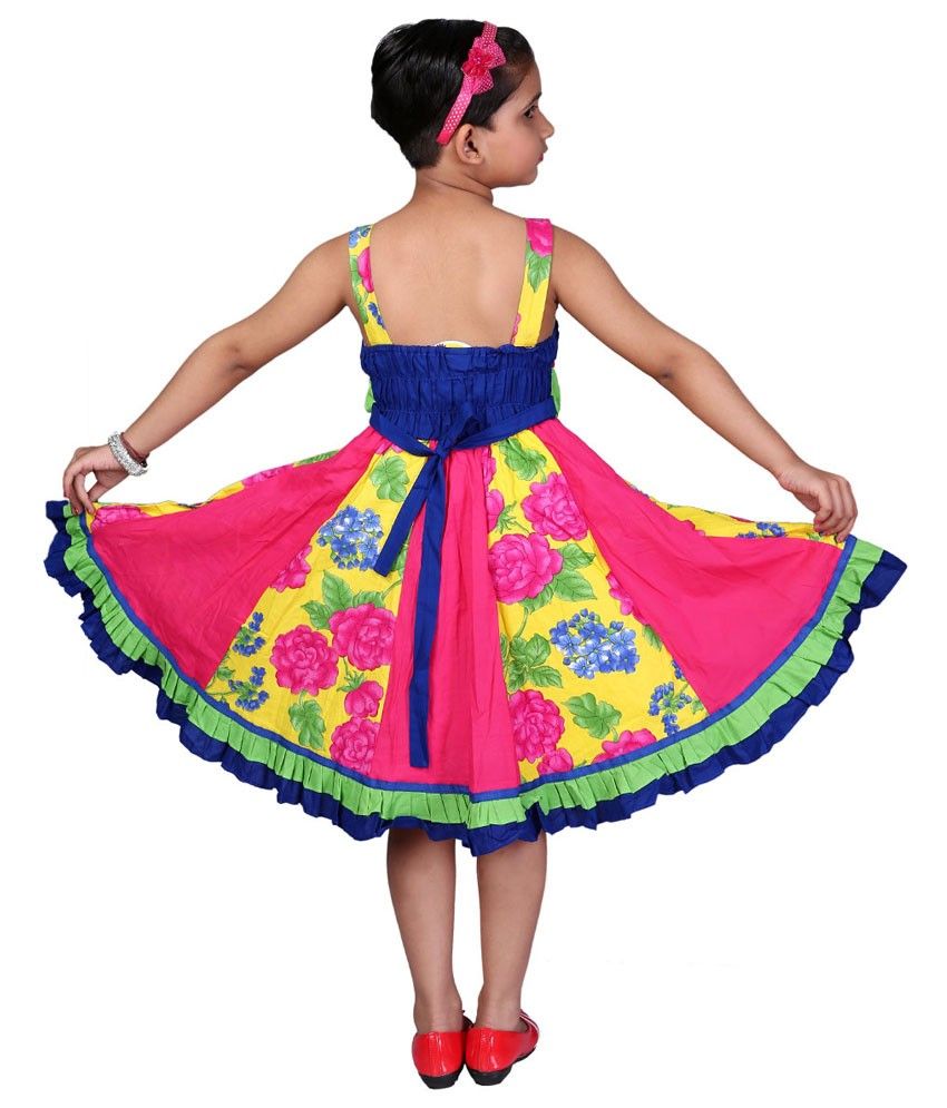 square neck frock design