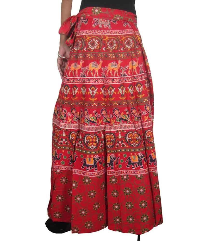 Buy India Trendzs Red Cotton Skirts Online at Best Prices in India ...