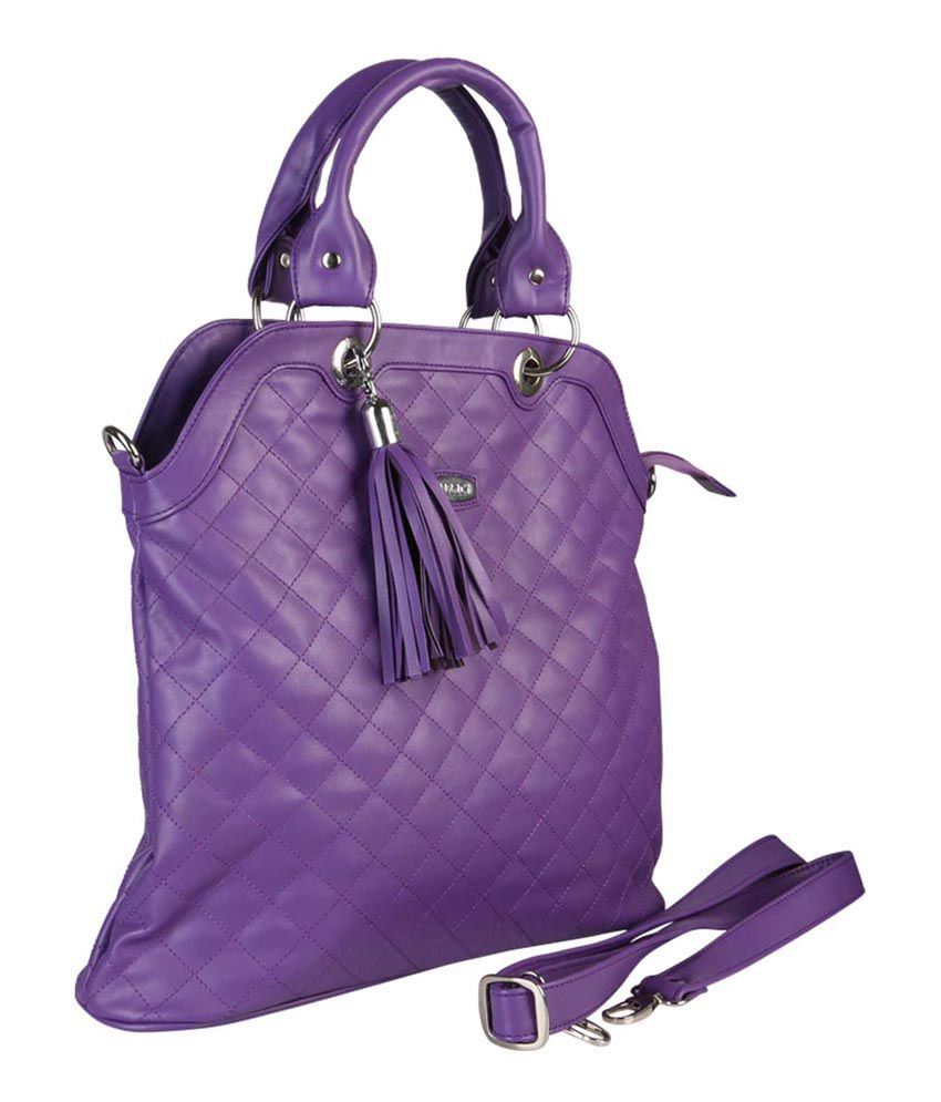 Merci Purple P.u. Tote Bag For Women - Buy Merci Purple P.u. Tote Bag For Women Online at Best ...