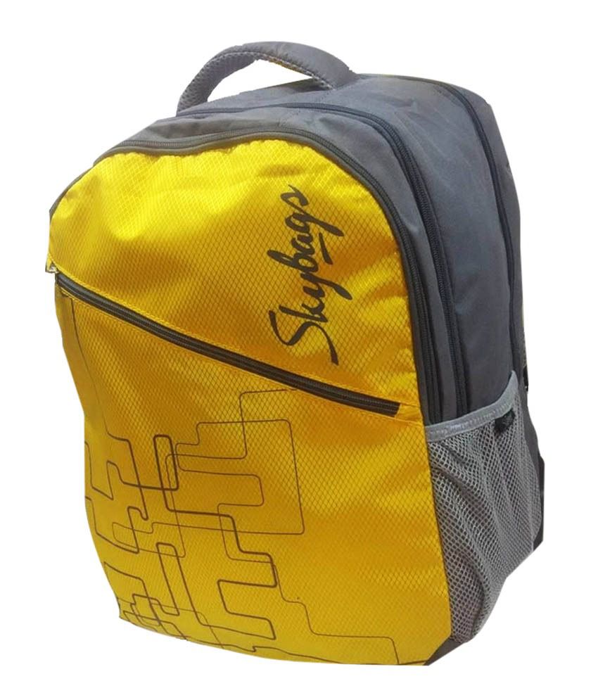 Skybags Yellow Backpack Art CANDY - Buy 