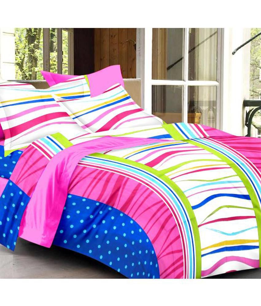     			Ahmedabad Cotton Abstract 100% Cotton Double Bedsheet