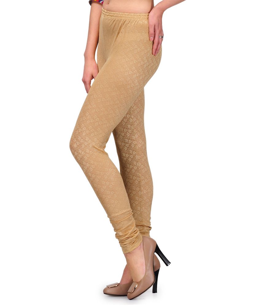 jacquard ruched leggings