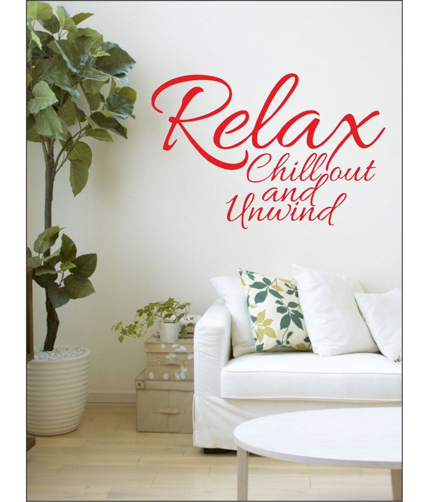 Wall1ders Red Relax Wall Stickers Buy Wall1ders Red Relax Wall